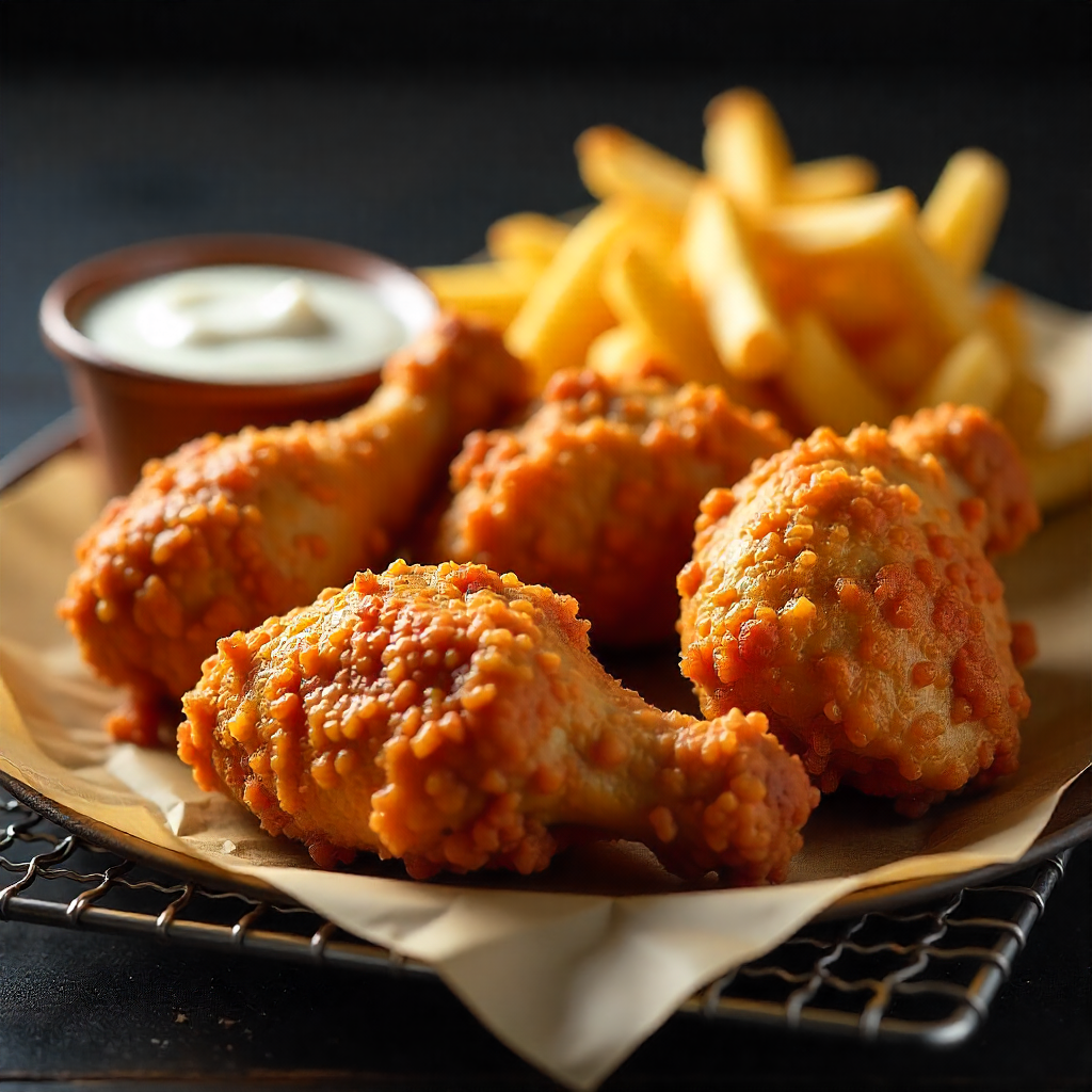 Crown Fried Chicken: Crispy & Juicy Dinner Delight