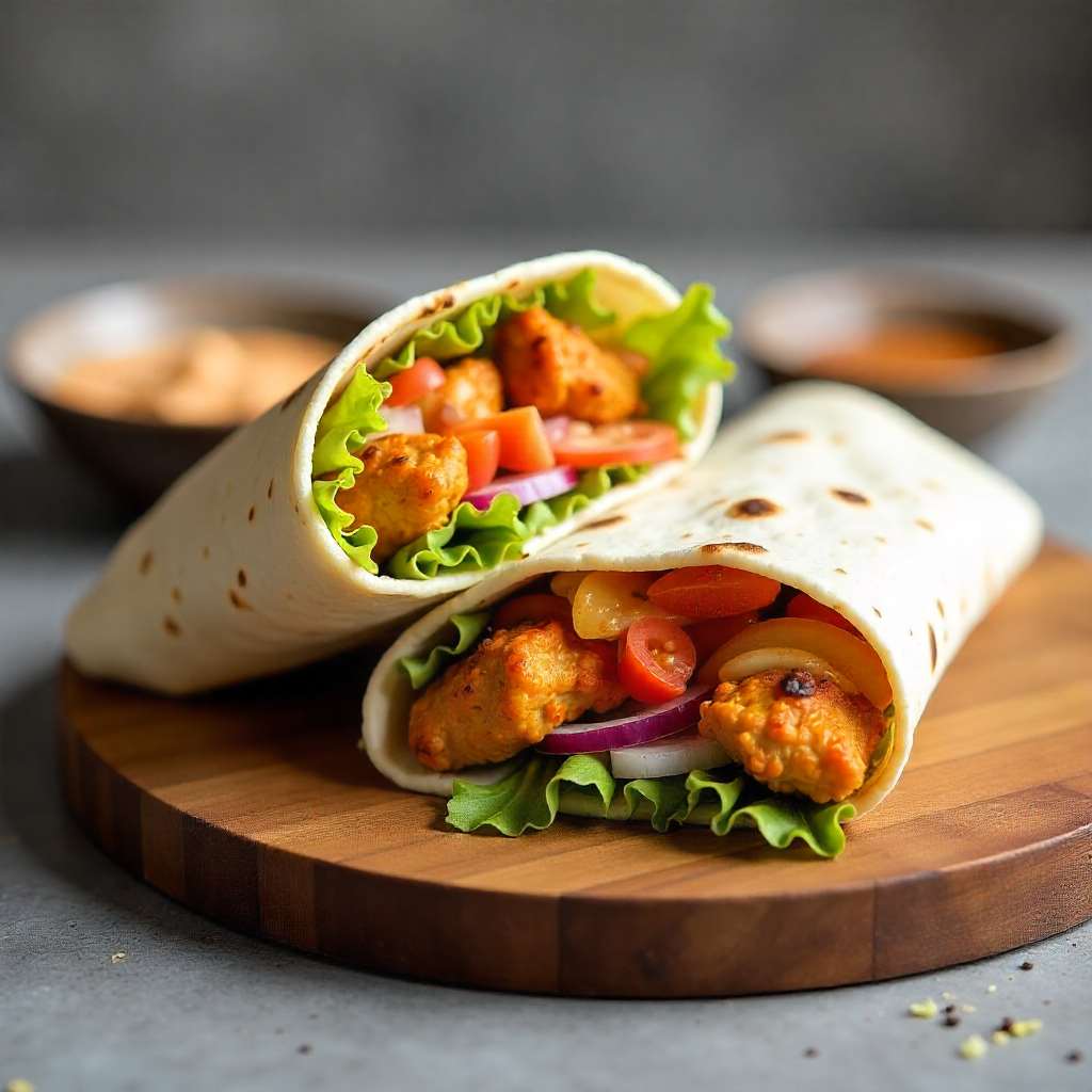 Flavor-Packed Chicken Wing Wrap for a Satisfying Lunch