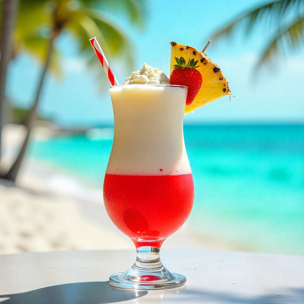 Tropical Miami Vice Cocktail Drink Recipe for Beach Vibes Anytime
